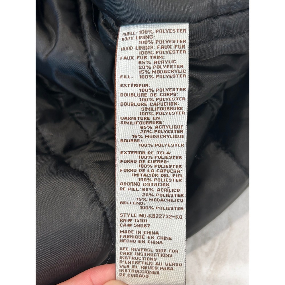 Koolaburra by UGG Womens Black Sherpa Lined Hooded Parka Utility Jacket Large - Picture 11 of 11